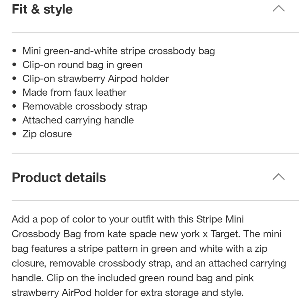 Kate Spade x Target Mini Crossbody Bag - Picture 6 of 9